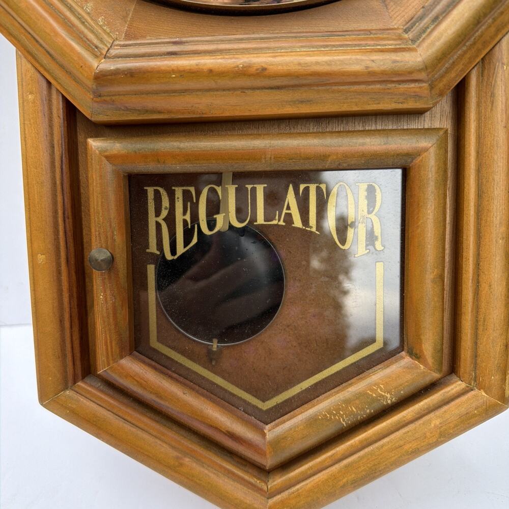Sterling & Noble Clock Co Regulator Westminster Quartz Working Vintage Clock - Picture 3 of 5